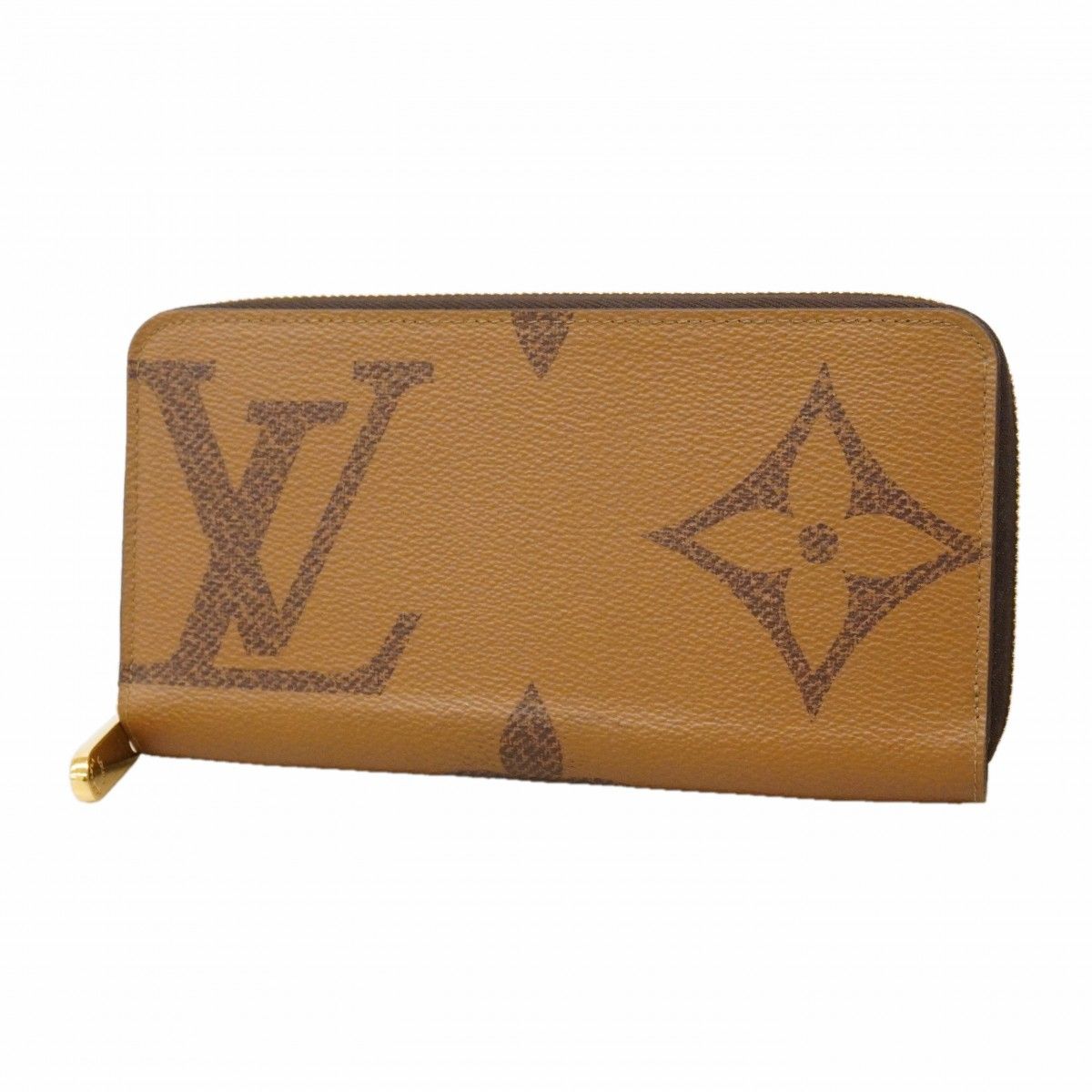 Louis Vuitton Wallet Monogram Giant Reverse Zippy Brown