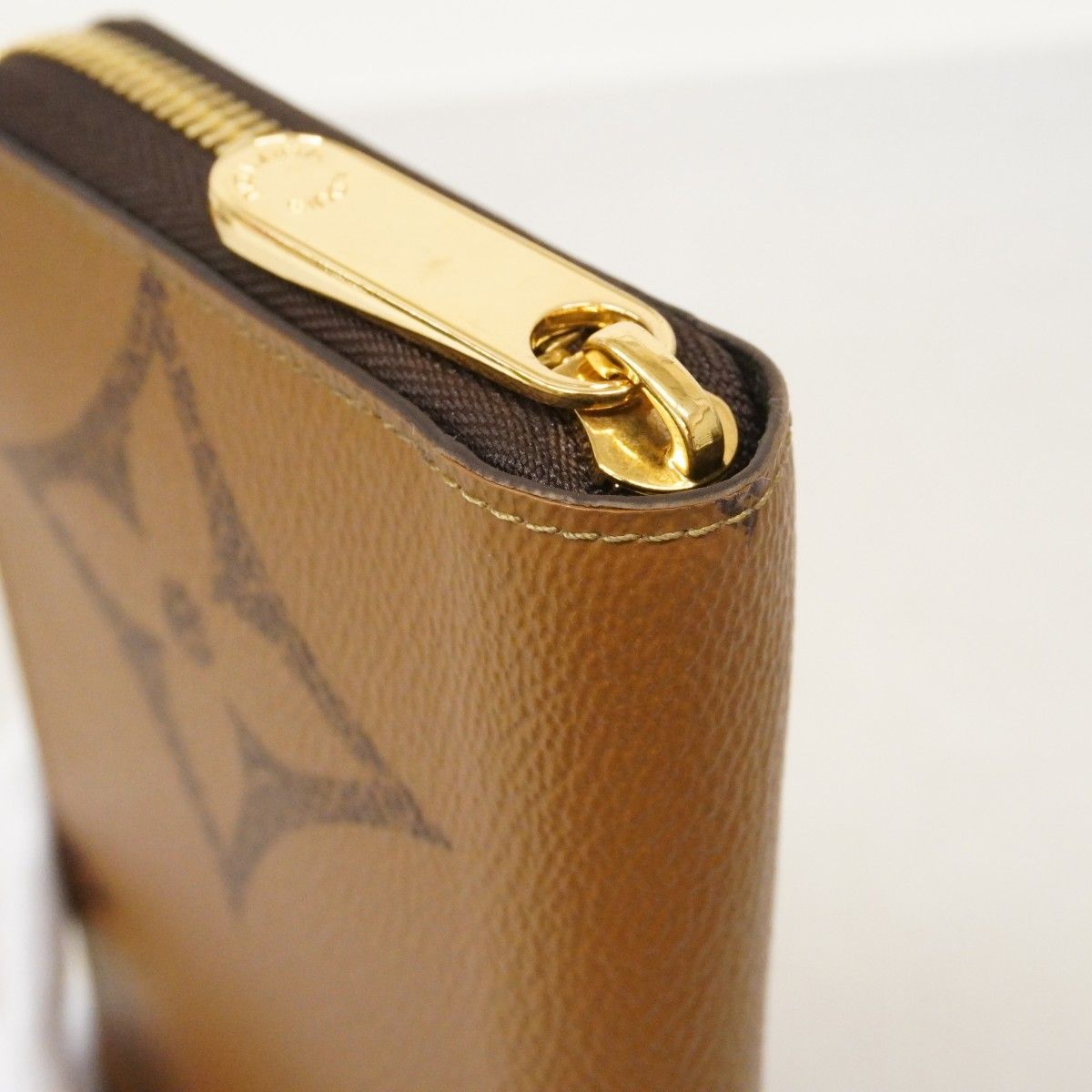 Louis Vuitton Wallet Monogram Giant Reverse Zippy Brown — view 6