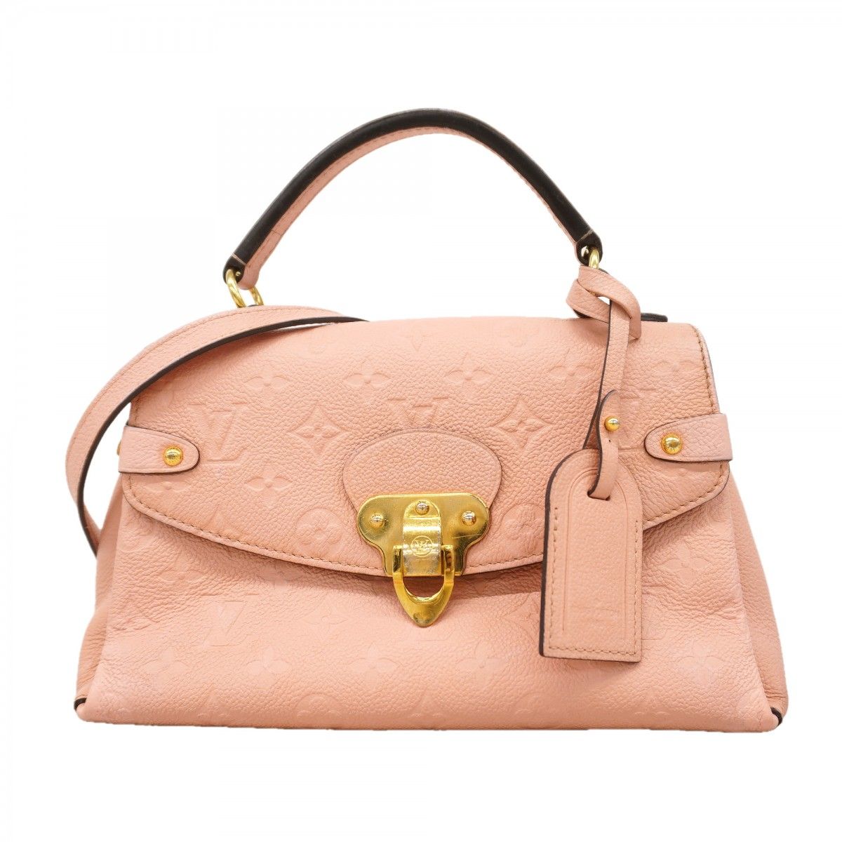 Louis Vuitton Handbag Monogram Empreinte Georges BB Rose Poodle 2-Way