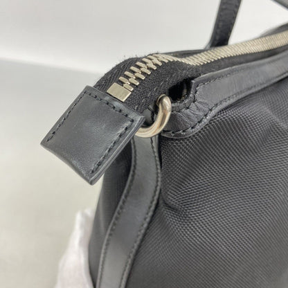 Gucci Handbag Sherry Line Nylon Black Silver 2-Way — view 8