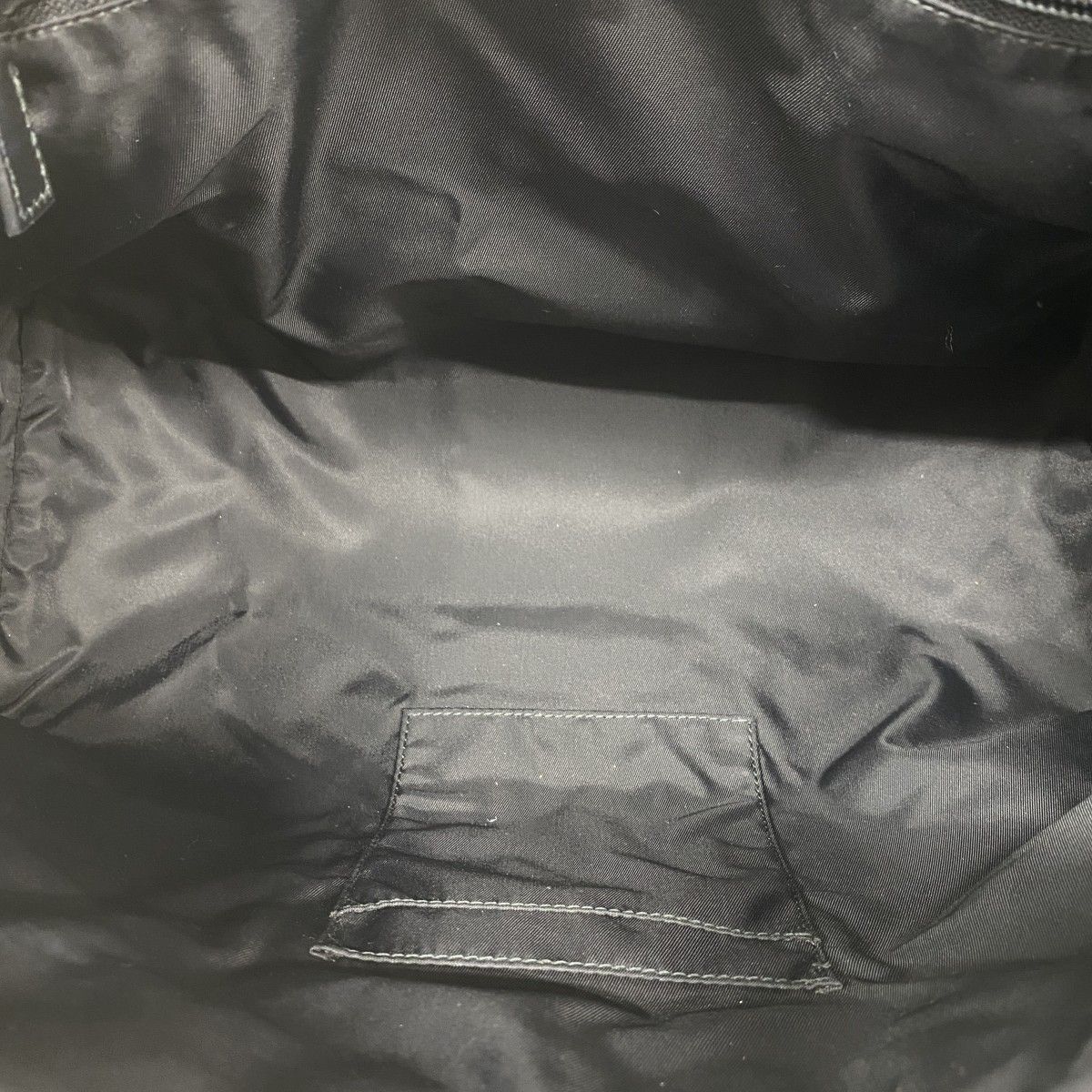 Gucci Handbag Sherry Line Nylon Black Silver 2-Way — view 4
