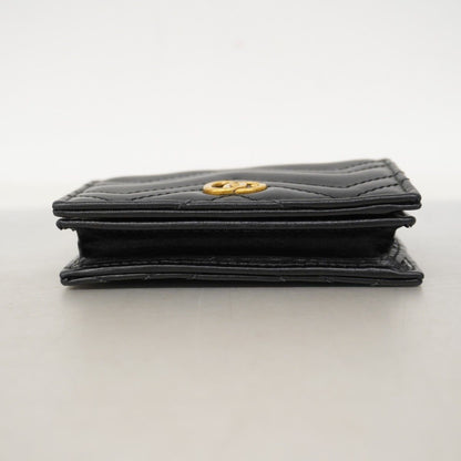 Gucci Wallet GG Marmont Leather Black Gold — view 3