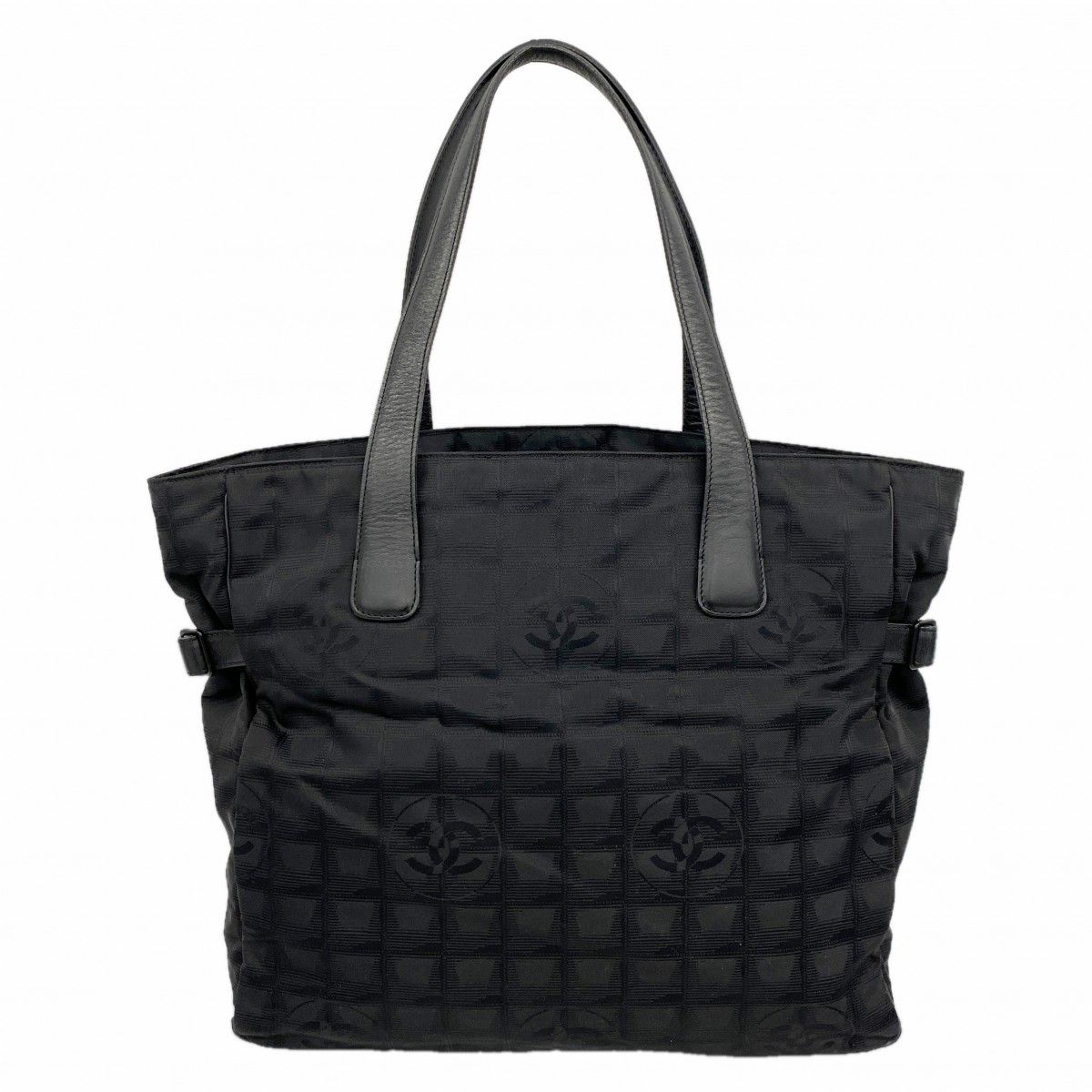 Chanel Tote New Travel Nylon Black Cles Diss
