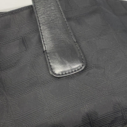 Chanel Tote New Travel Nylon Black Cles Diss — view 7