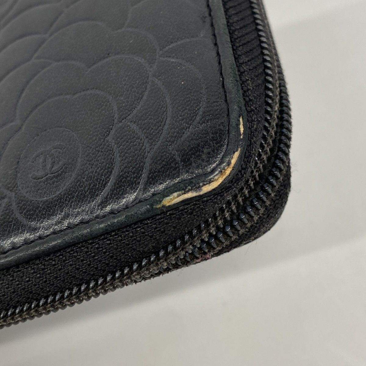 Chanel Wallet Camellia Lambskin Black Silver — view 5