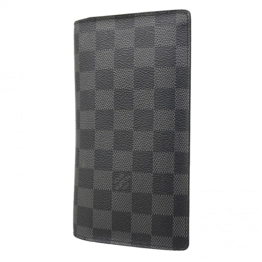 Louis Vuitton Wallet Damier Graphite Portefeuille Brazza Black