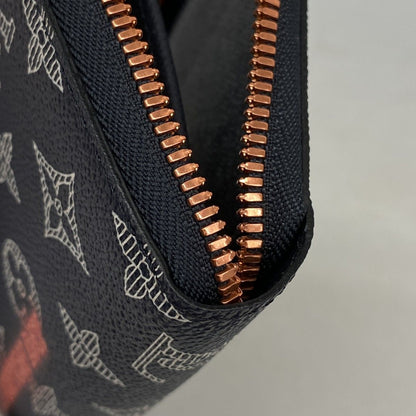Louis Vuitton Wallet Monogram Ink Upside Down Zippy Organizer NM Navy — view 7