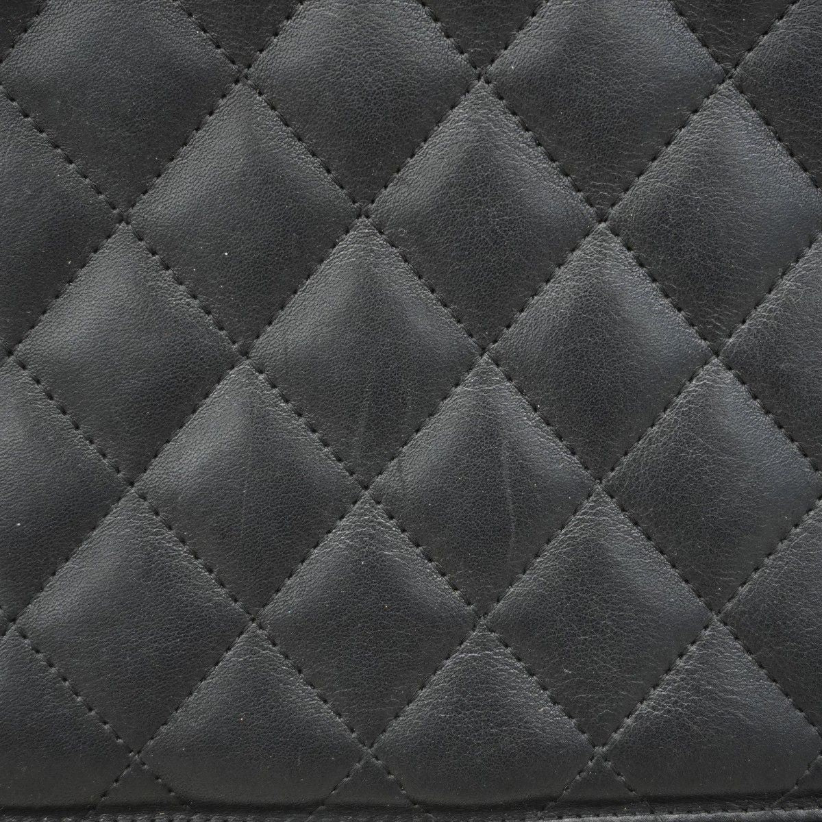 Chanel Tote Cambon Lambskin Black Silver — view 8