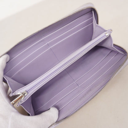 Chanel Wallet Quilted Caviar Leather Purple Silver — view 3