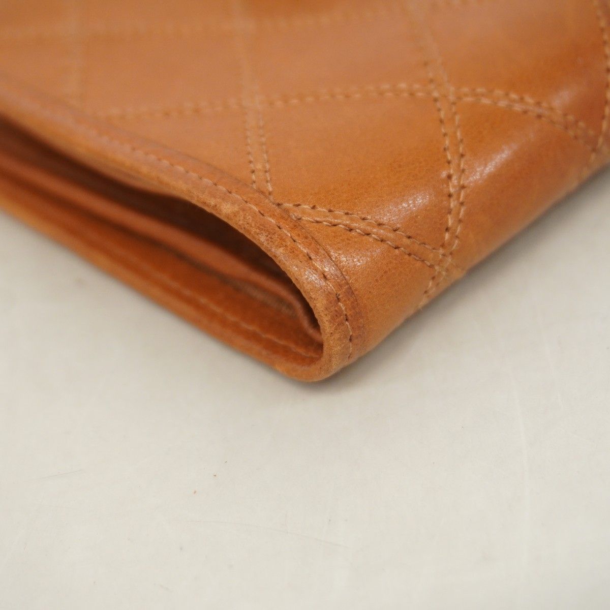 Chanel Wallet Bicolor Lambskin Brown Gold — view 6