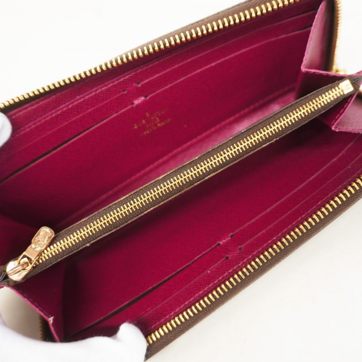 Louis Vuitton Wallet Monogram Portefeuille Clemence Fuchsia — view 3