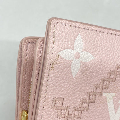 Louis Vuitton Wallet Monogram Empreinte Broderie Portefeuille Clair Pink — view 5