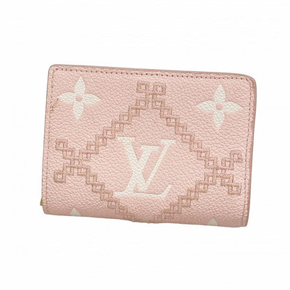 Louis Vuitton Wallet Monogram Empreinte Broderie Portefeuille Clair Pink
