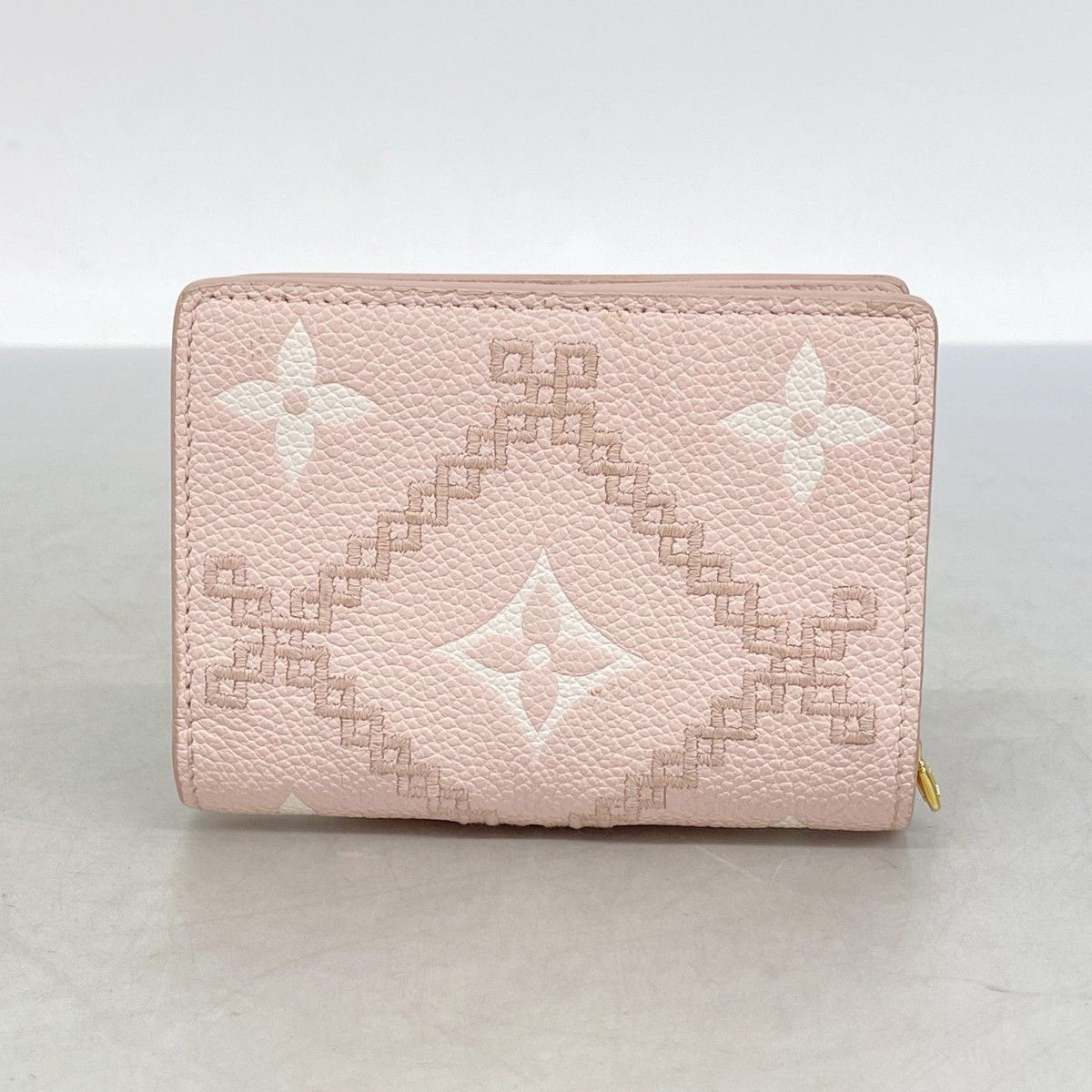 Louis Vuitton Wallet Monogram Empreinte Broderie Portefeuille Clair Pink — view 8