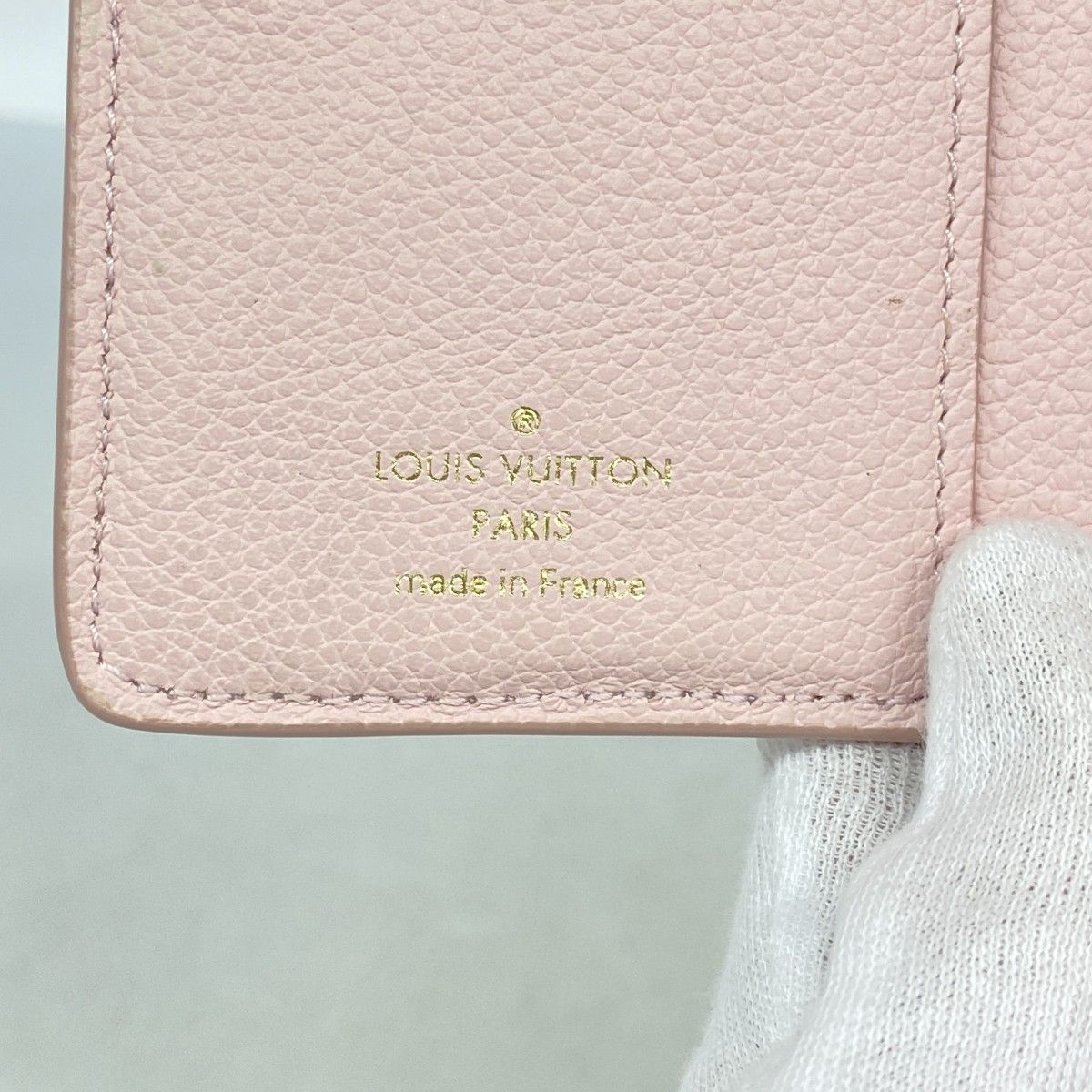 Louis Vuitton Wallet Monogram Empreinte Broderie Portefeuille Clair Pink — view 4