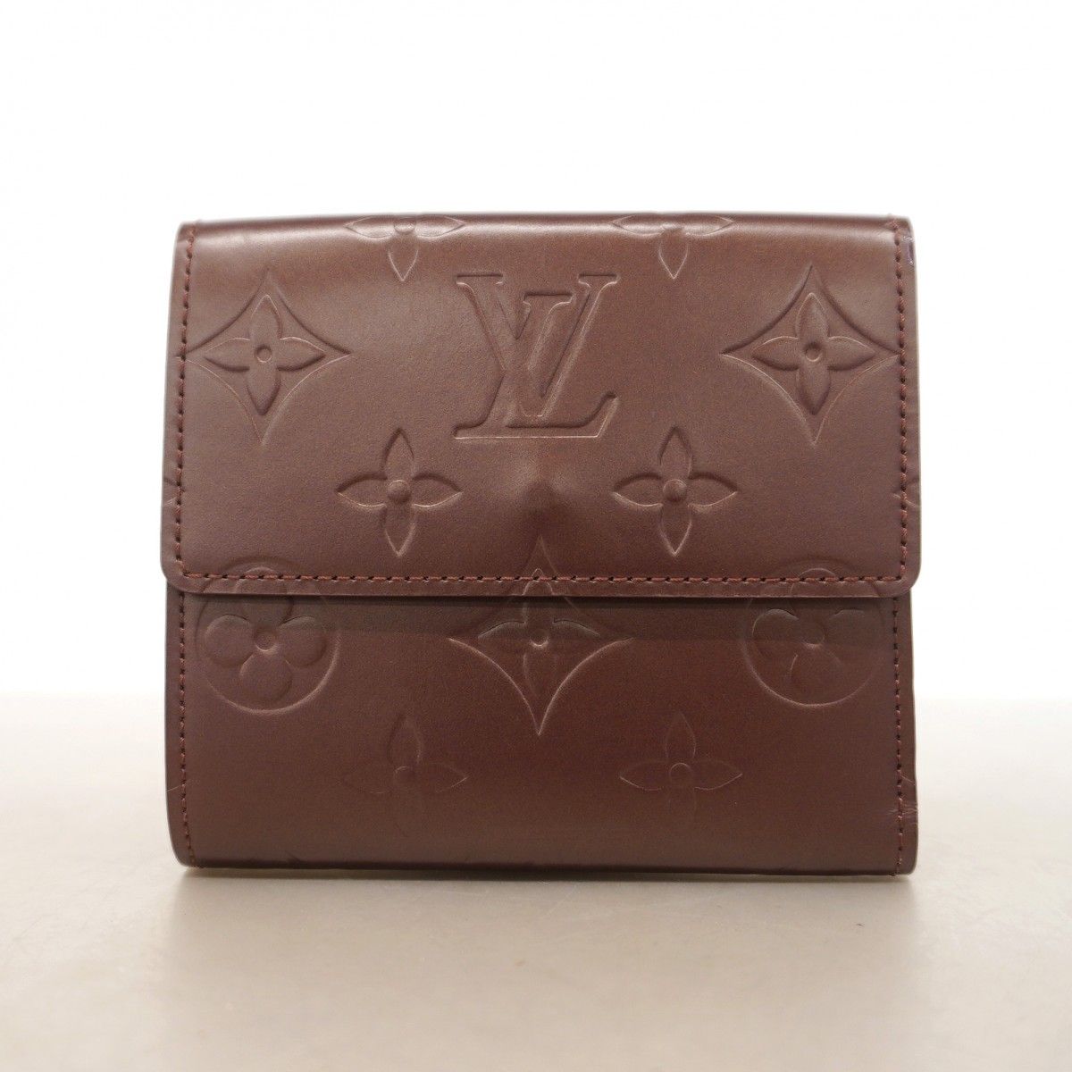 Louis Vuitton Trifold Wallet Monogram Matte Porte-Monnaie Billets Carte Cles — view 7