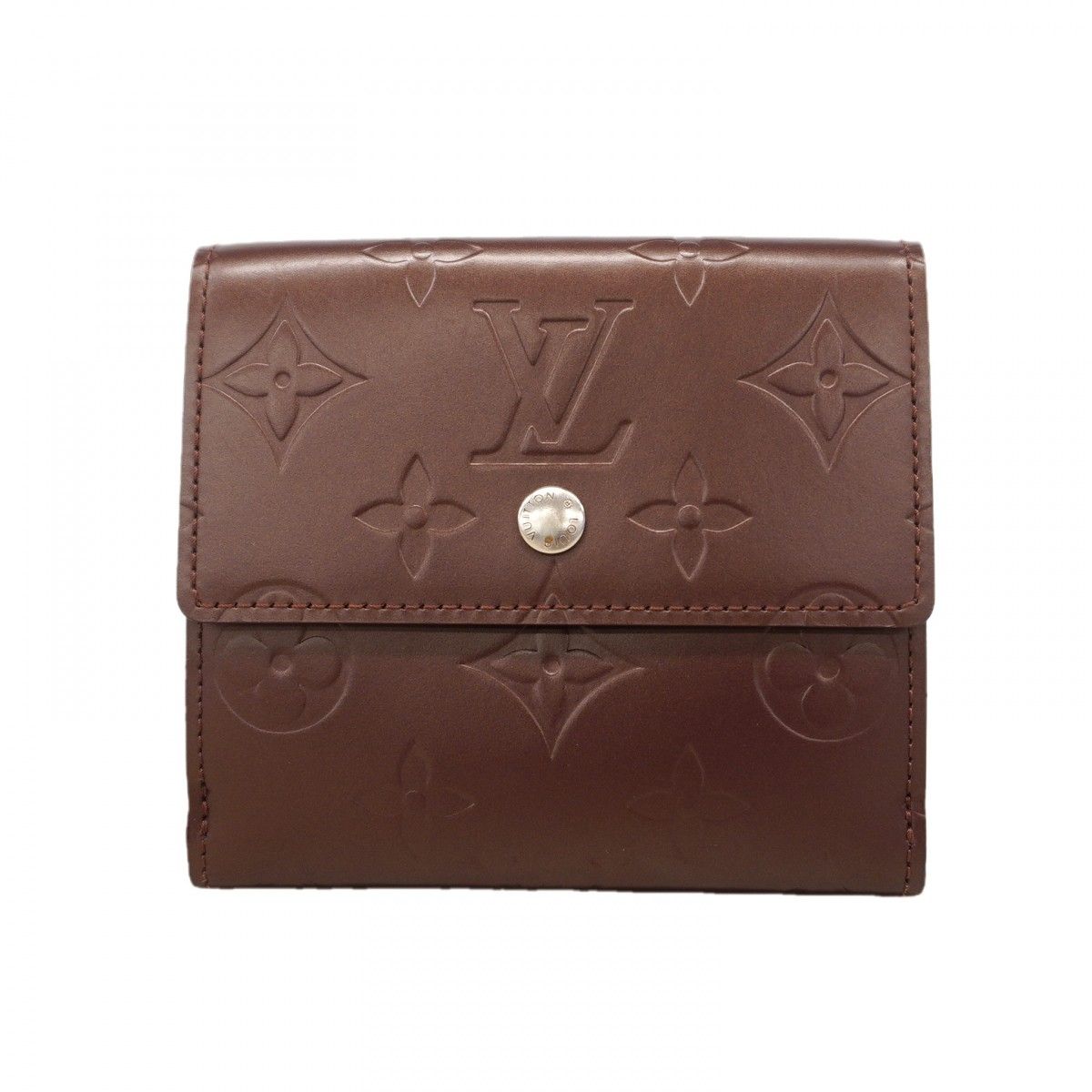 Louis Vuitton Trifold Wallet Monogram Matte Porte-Monnaie Billets Carte Cles