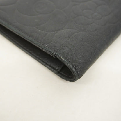 Chanel Wallet Camellia Lambskin Black Silver — view 6