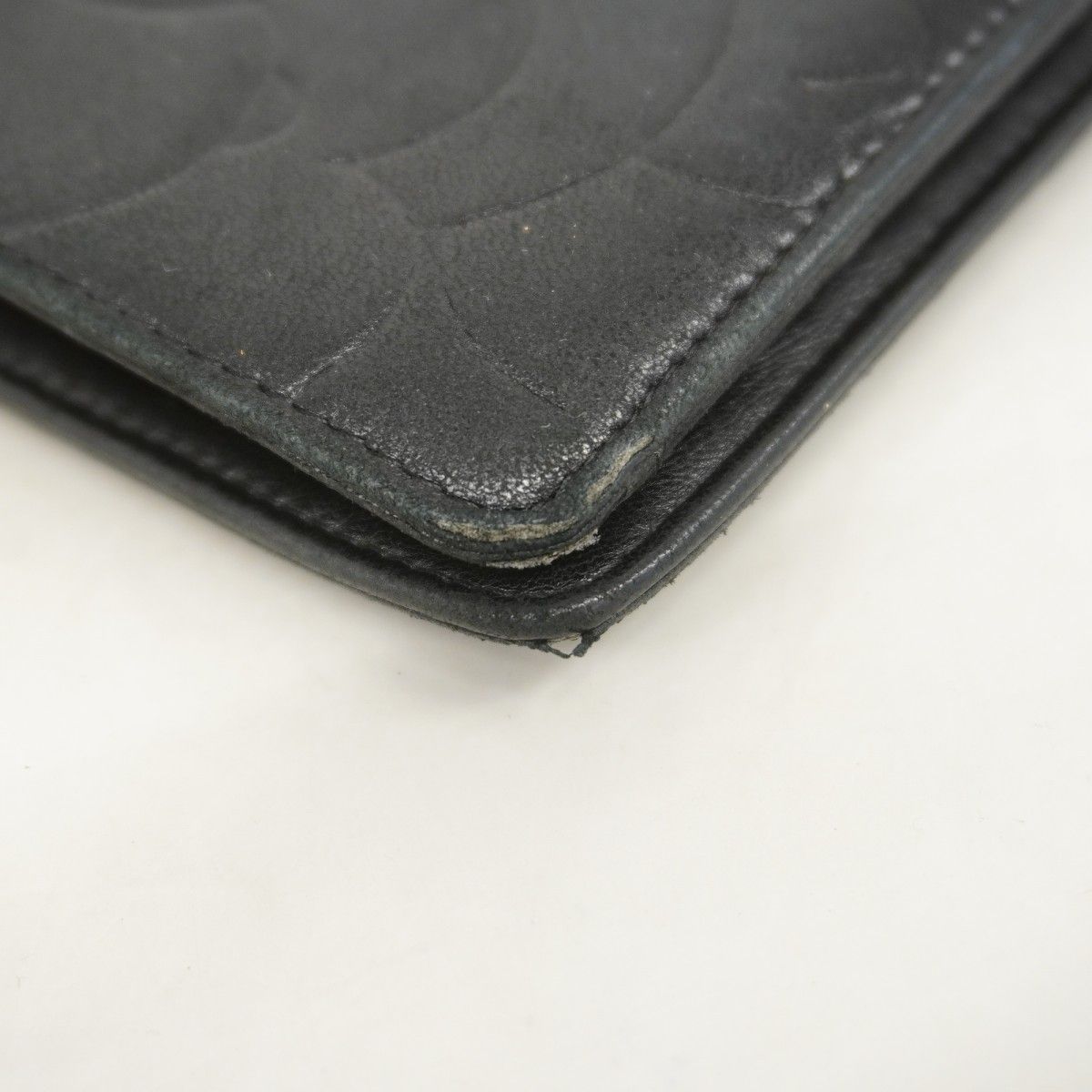 Chanel Wallet Camellia Lambskin Black Silver — view 5