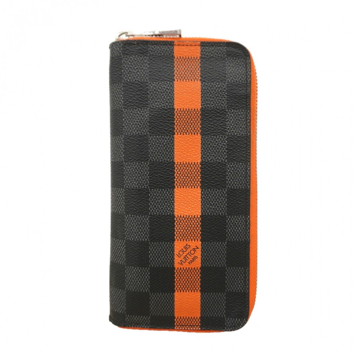 Louis Vuitton Wallet Damier Graphite Comet Portefeuille Vasco Black Orange