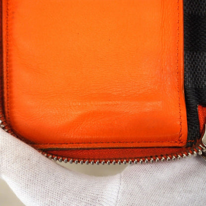 Louis Vuitton Wallet Damier Graphite Comet Portefeuille Vasco Black Orange — view 4