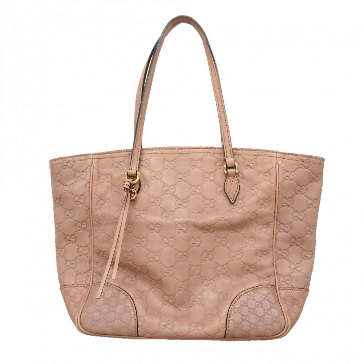 Gucci Tote Guccissima Leather Pink Champagne Gold