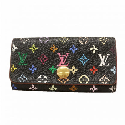 Louis Vuitton Key Case Monogram Multicolor Multicles 4 Noir Grenade Key Holder