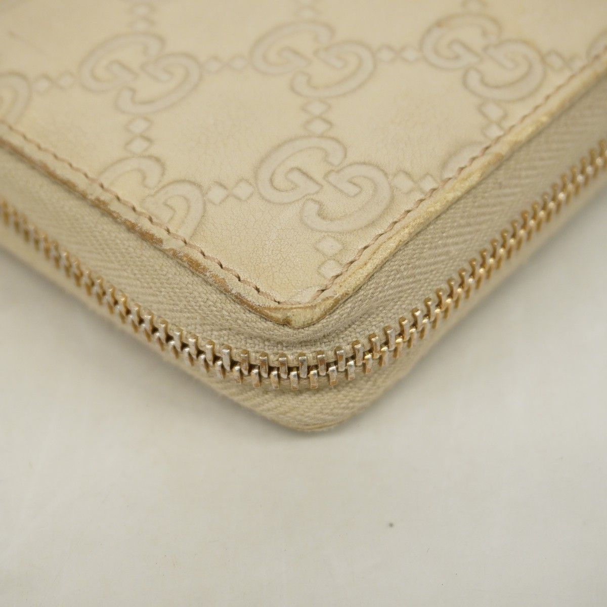 Gucci Wallet Guccissima Leather Beige Gold — view 6