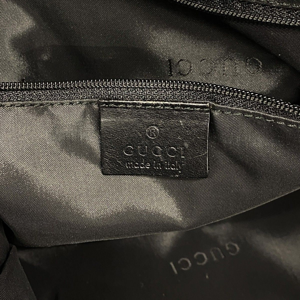 Gucci Handbag Suede Black Silver 2-Way — view 5