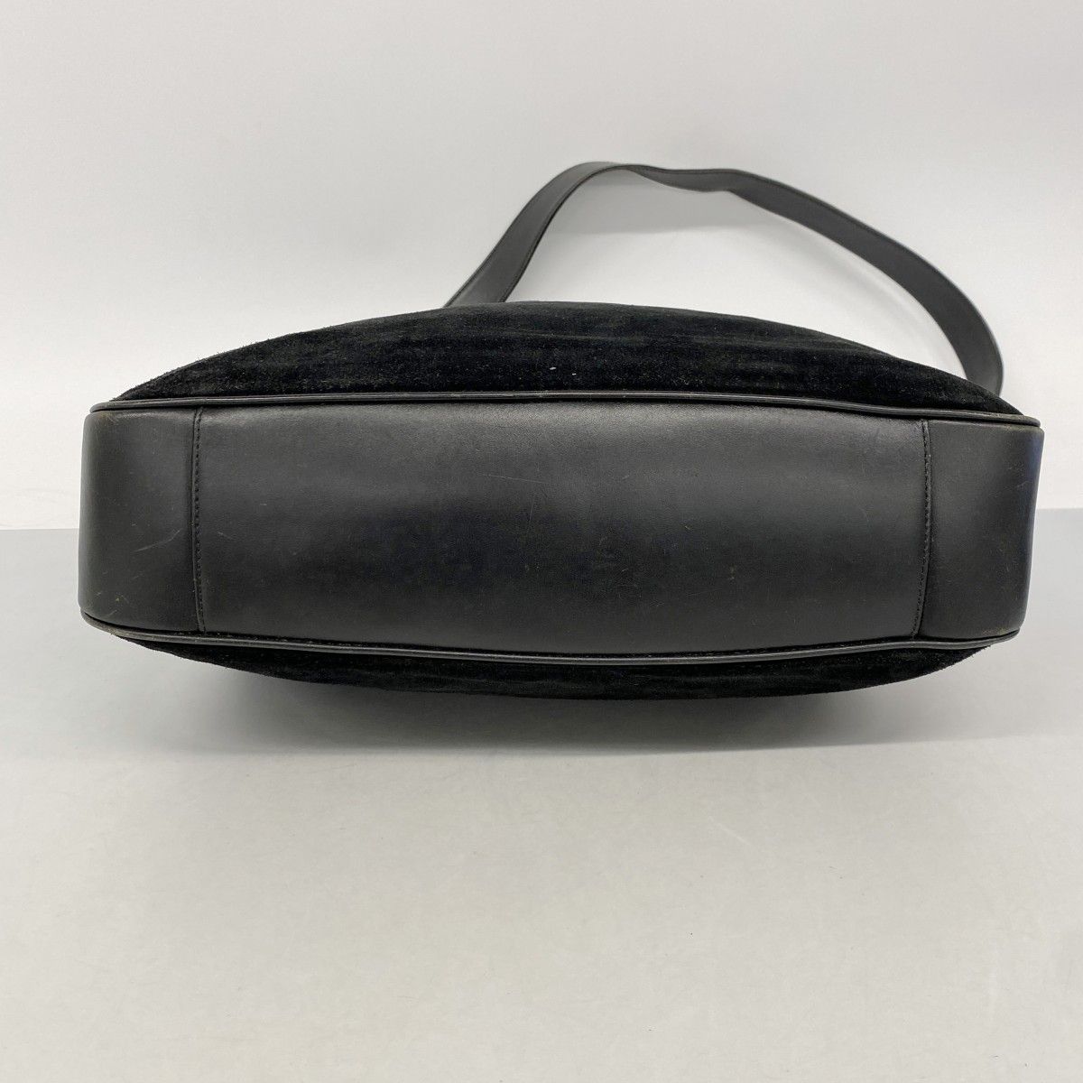 Gucci Handbag Suede Black Silver 2-Way — view 3