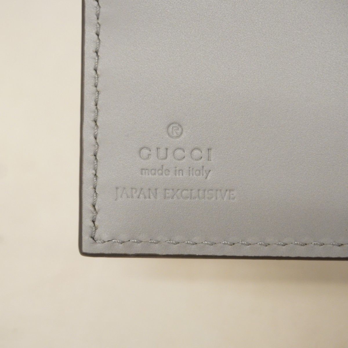 Gucci Wallet Guccissima Leather Gray Pink Champagne Gold — view 4