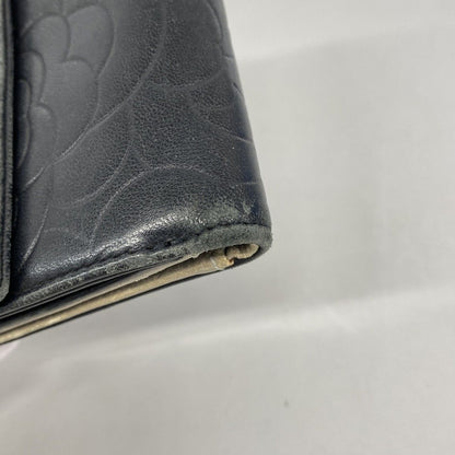 Chanel Wallet Camellia Lambskin Black Silver — view 5