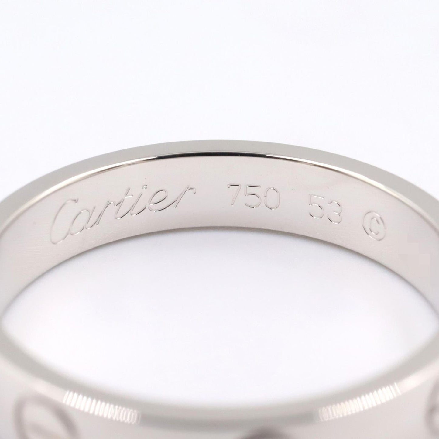 Cartier Ring Mini Love 18k White Gold — view 3