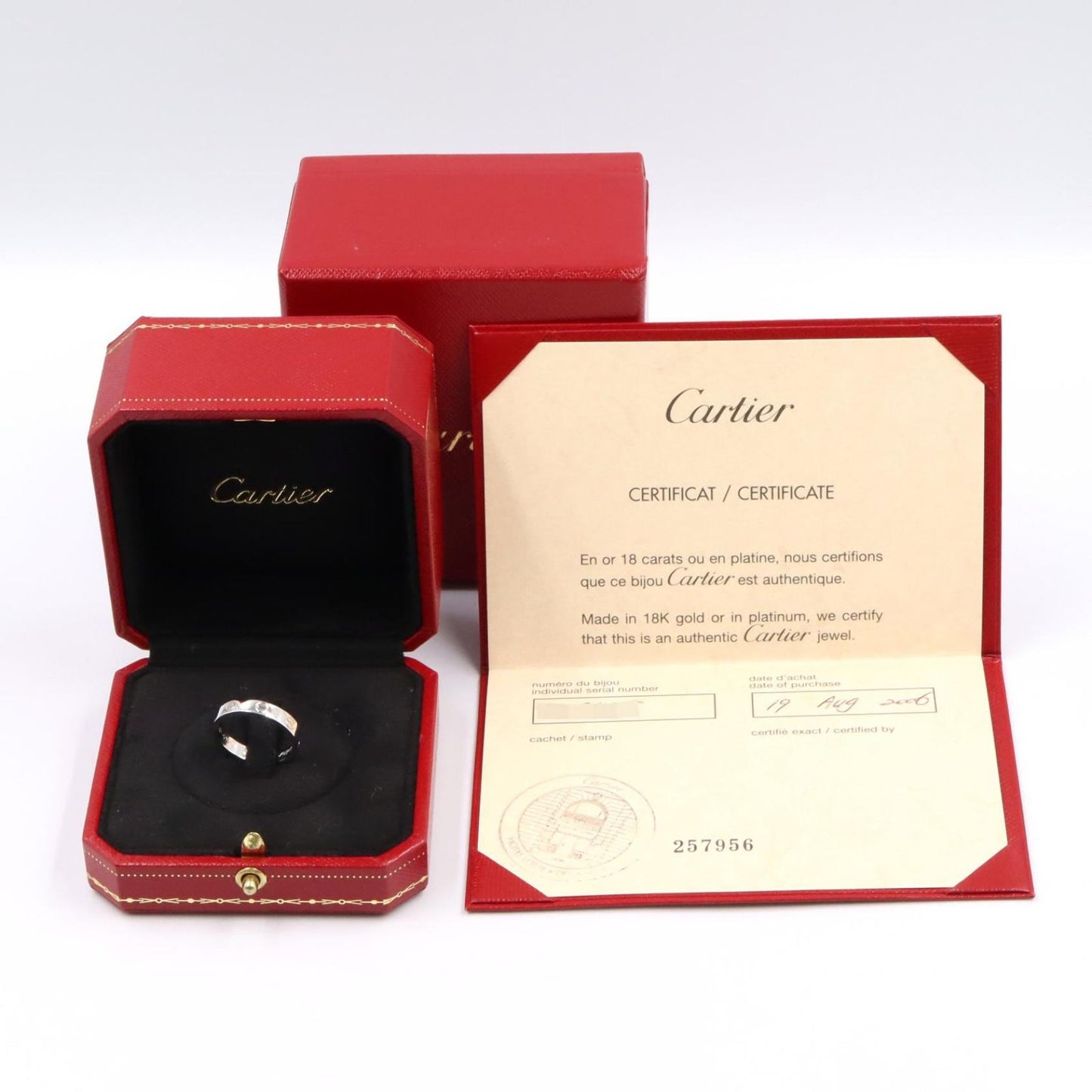 Cartier Ring Mini Love 18k White Gold — view 6