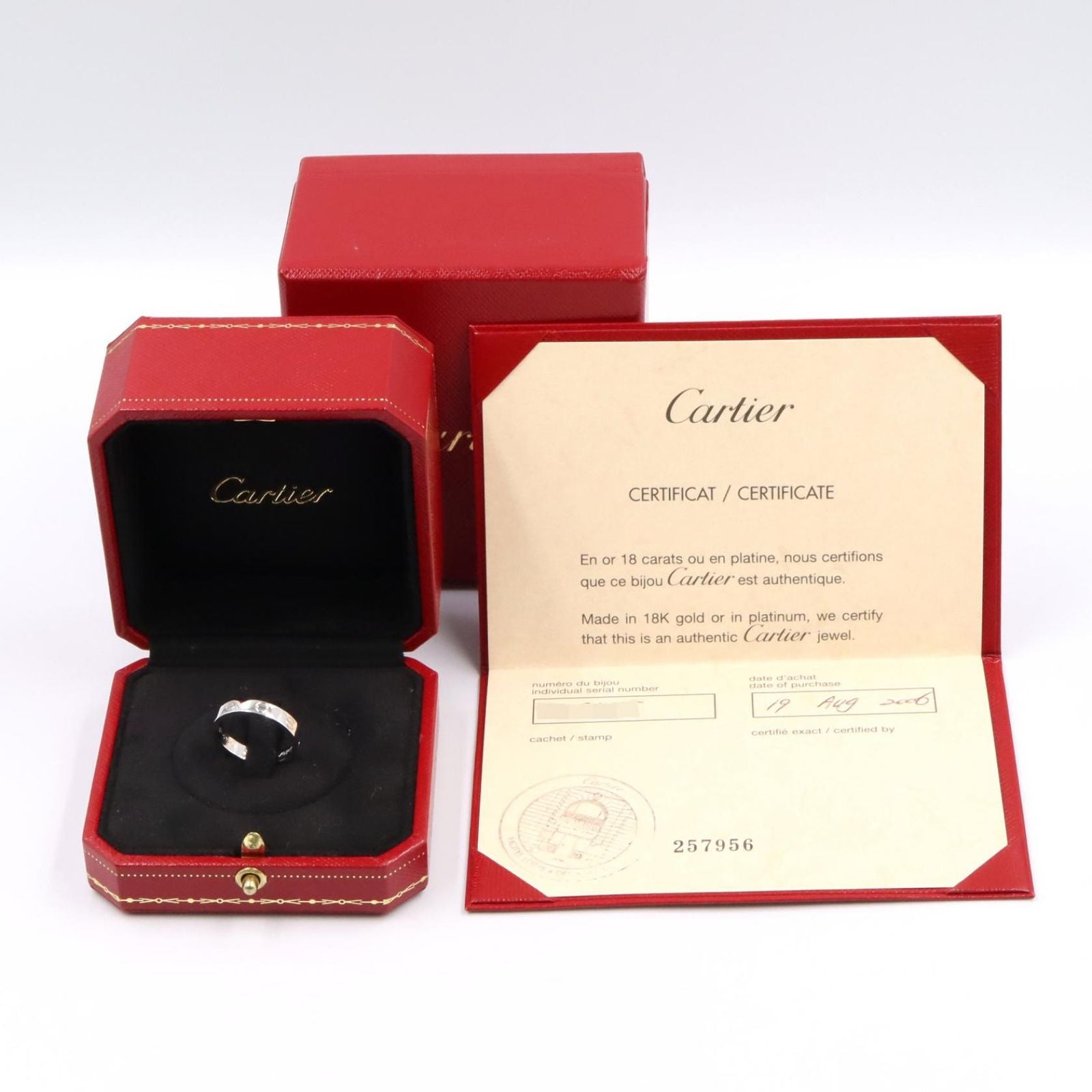 Cartier Ring Mini Love 18k White Gold — view 6