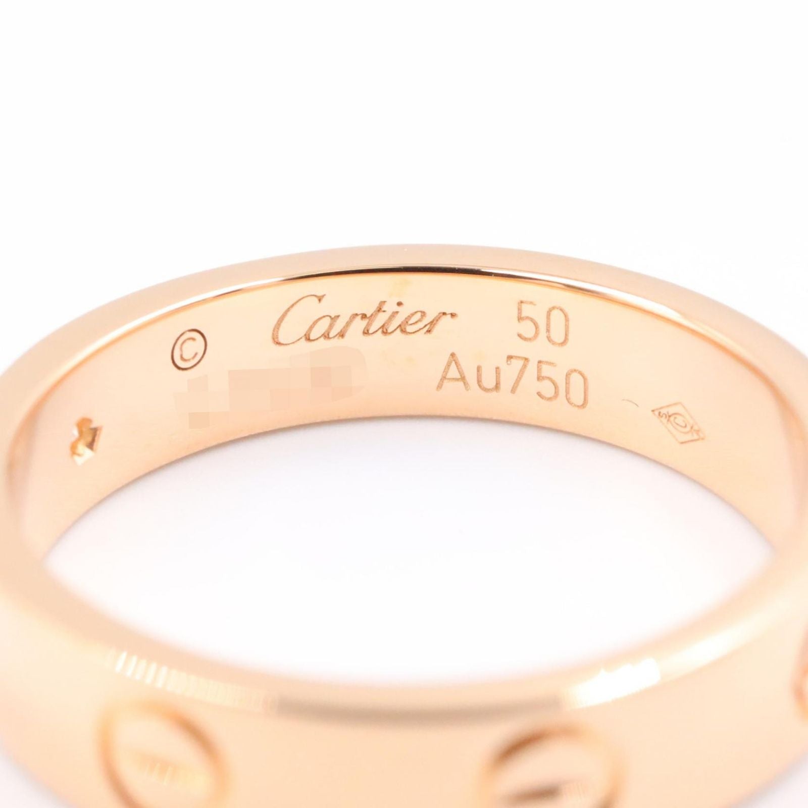 Cartier Ring Mini Love 18k Pink Gold Diamond — view 3