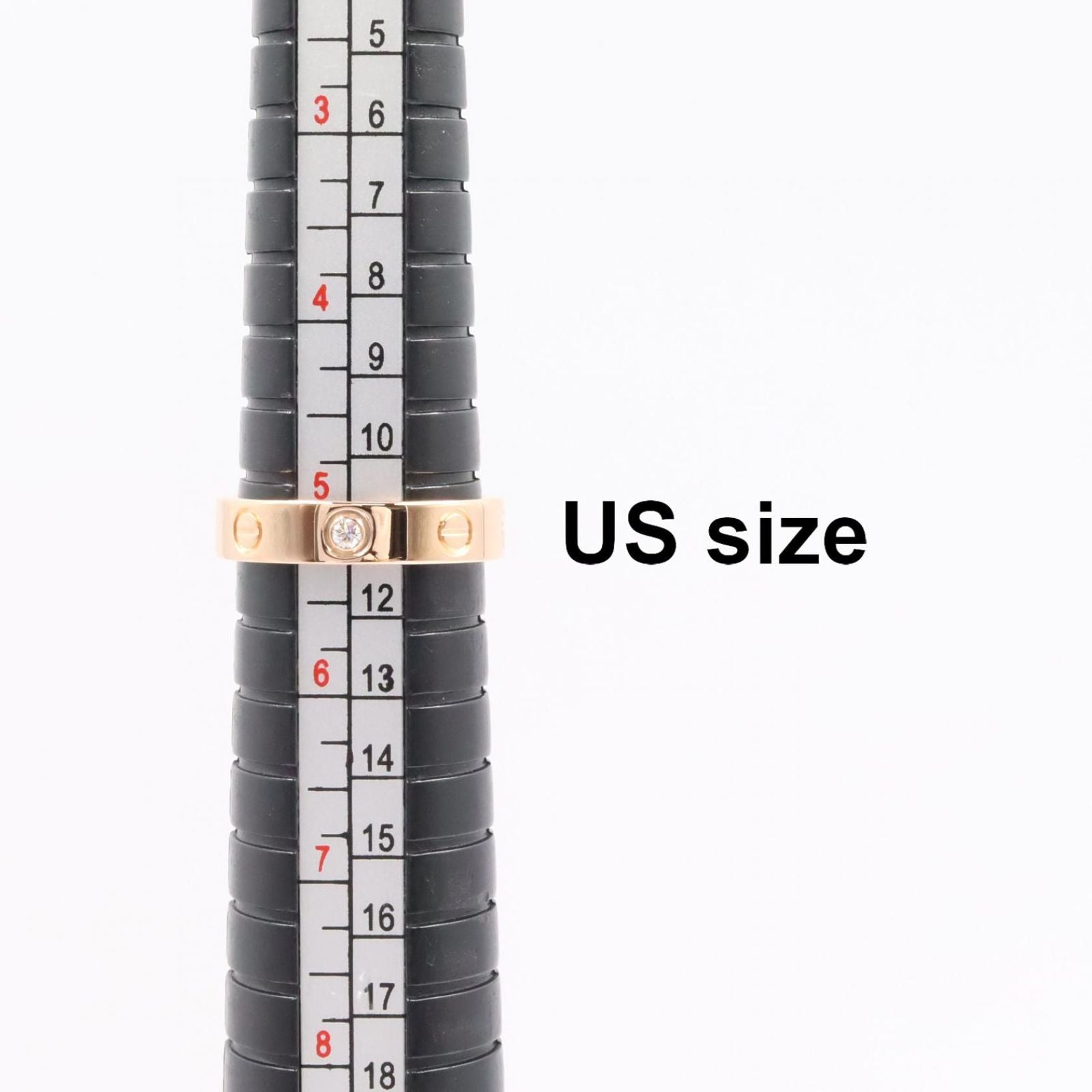 Cartier Ring Mini Love 18k Pink Gold Diamond — view 5