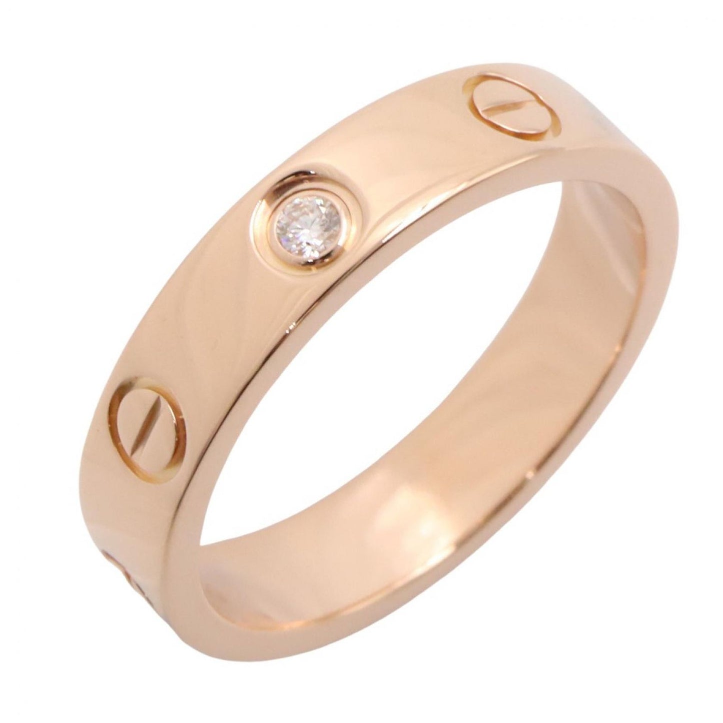 Cartier Ring Mini Love 18k Pink Gold Diamond