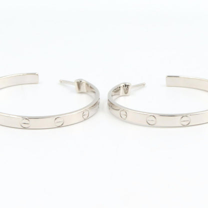 Cartier Earrings Love Hoop 18k White Gold — view 6
