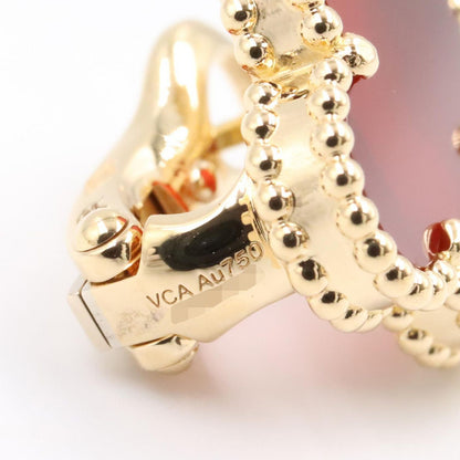 Van Cleef & Arpels Earrings Vintage Alhambra Canelian 18k — view 4