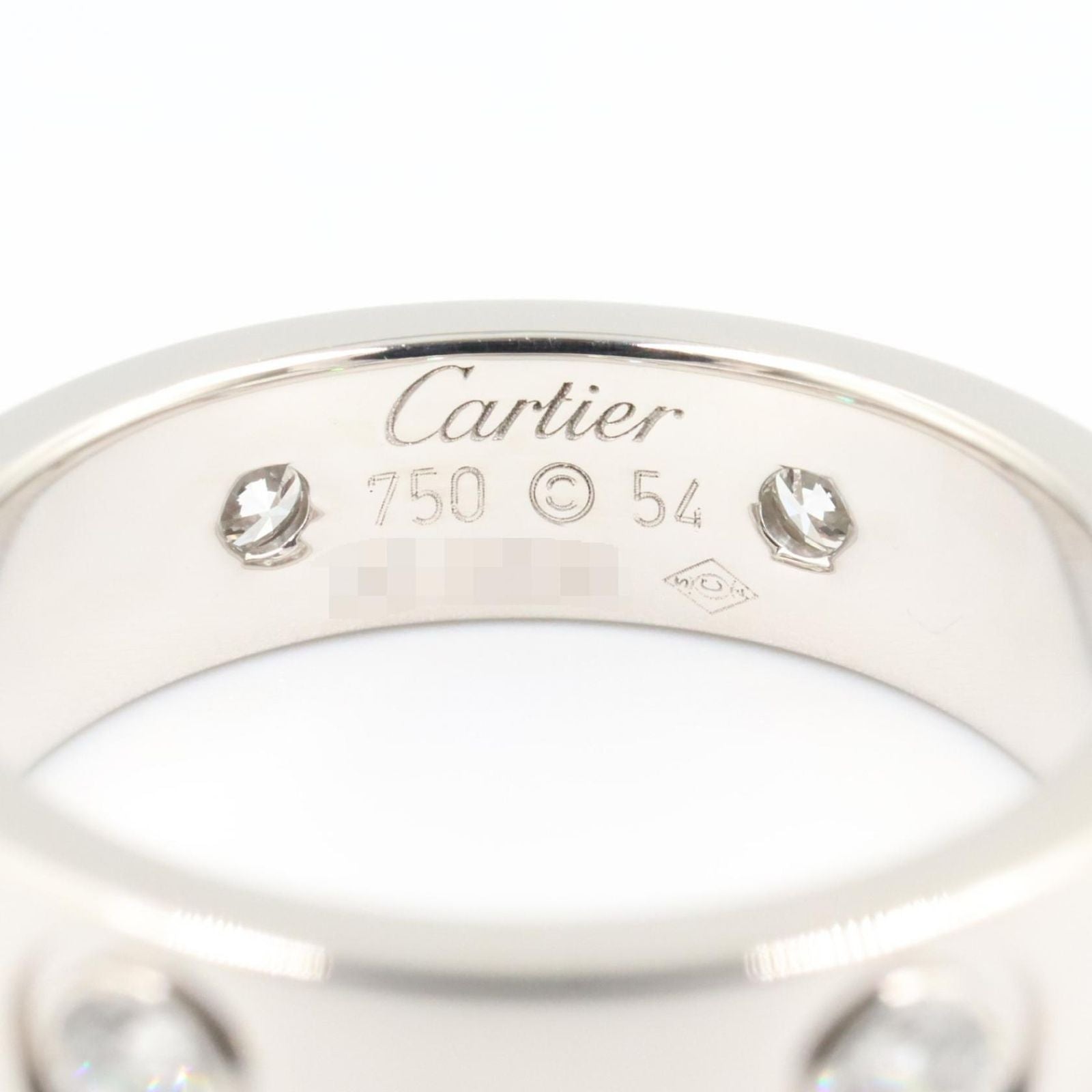 Cartier Ring Love 18k White Gold Diamond — view 4