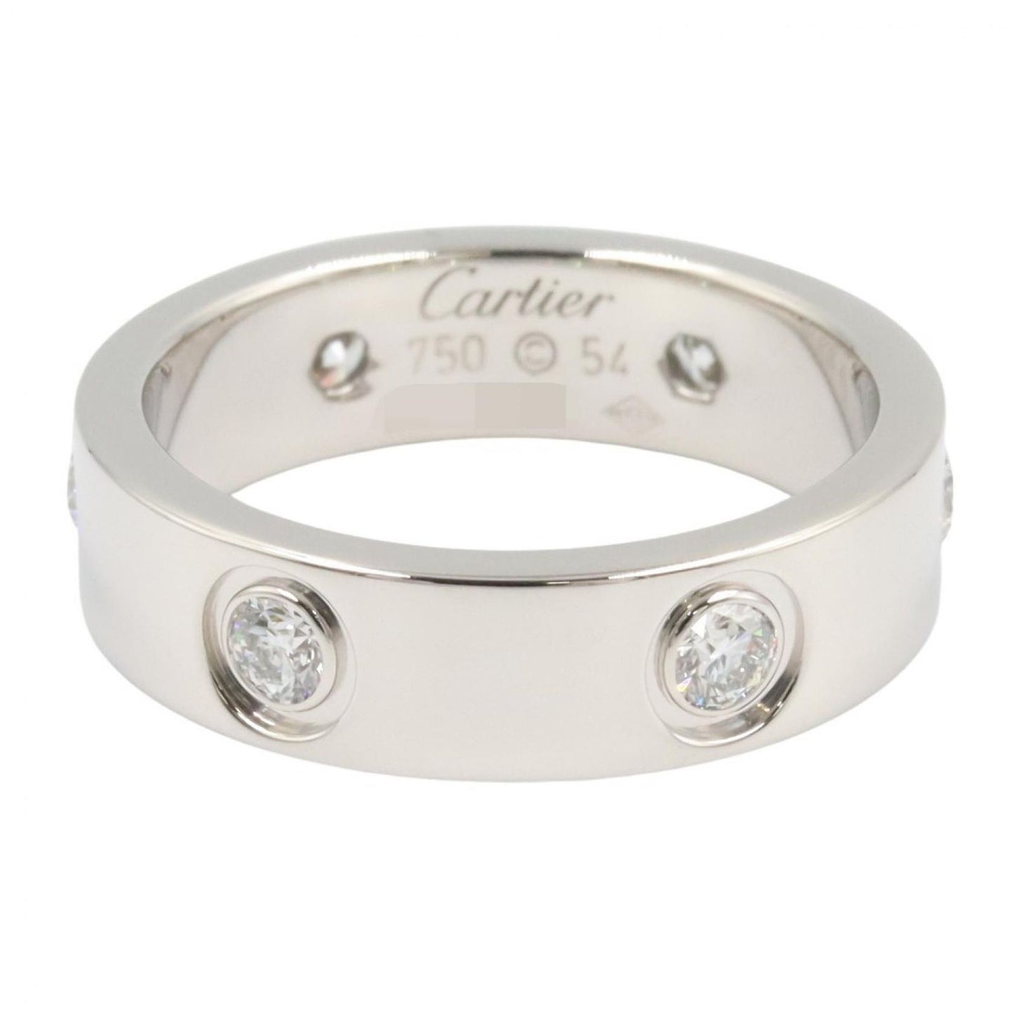 Cartier Ring Love 18k White Gold Diamond — view 3