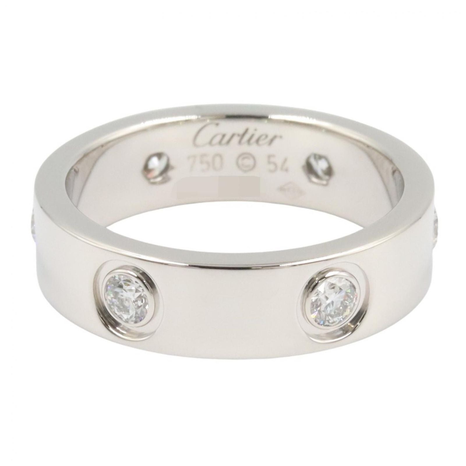 Cartier Ring Love 18k White Gold Diamond — view 3