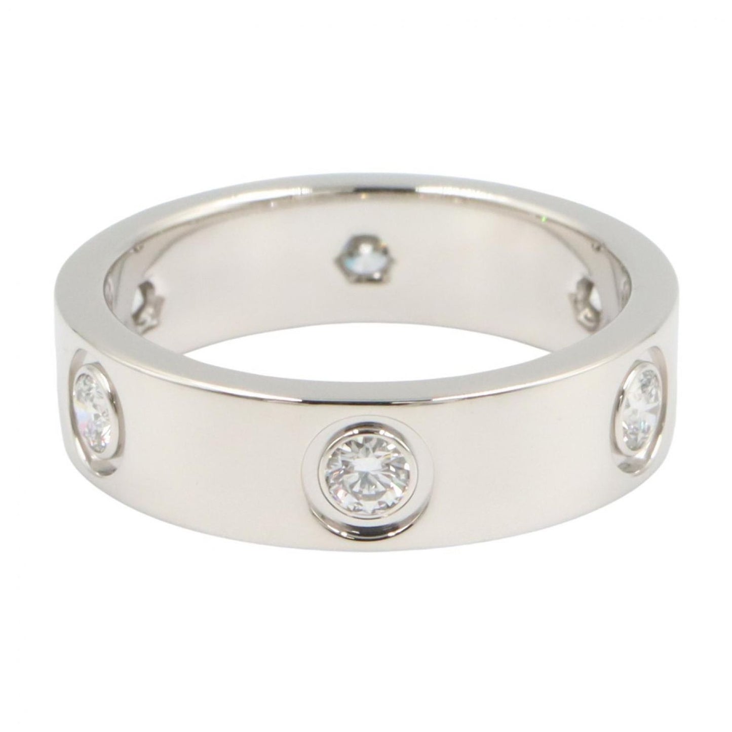 Cartier Ring Love 18k White Gold Diamond — view 2