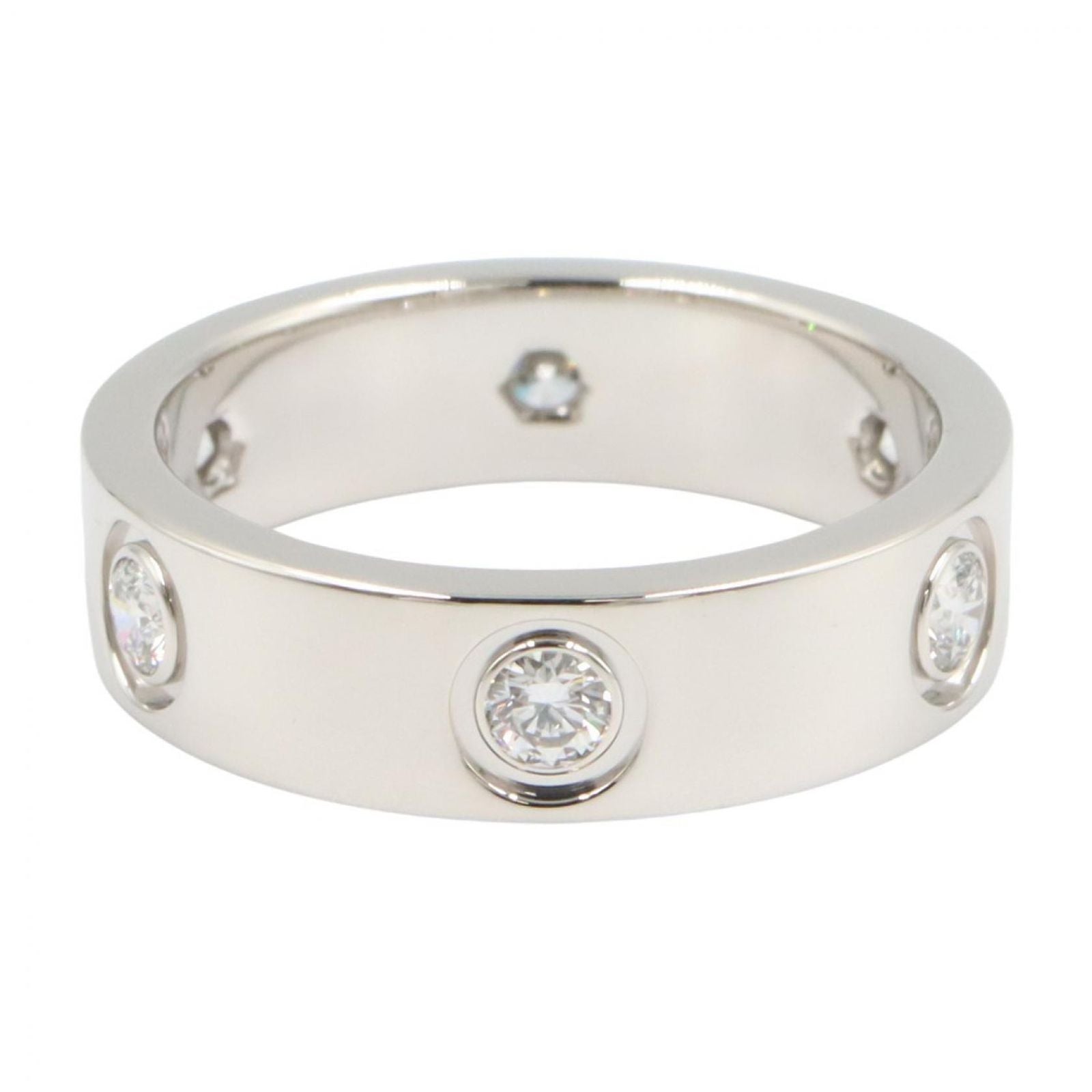 Cartier Ring Love 18k White Gold Diamond — view 2