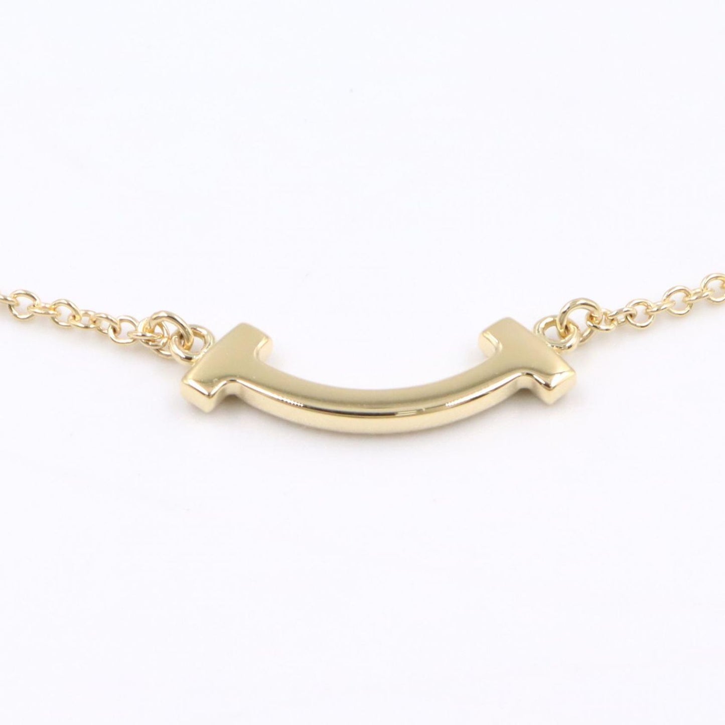 Tiffany & Co Necklace T Smile Mini Diamond 40 45.5 cm 18k — view 6