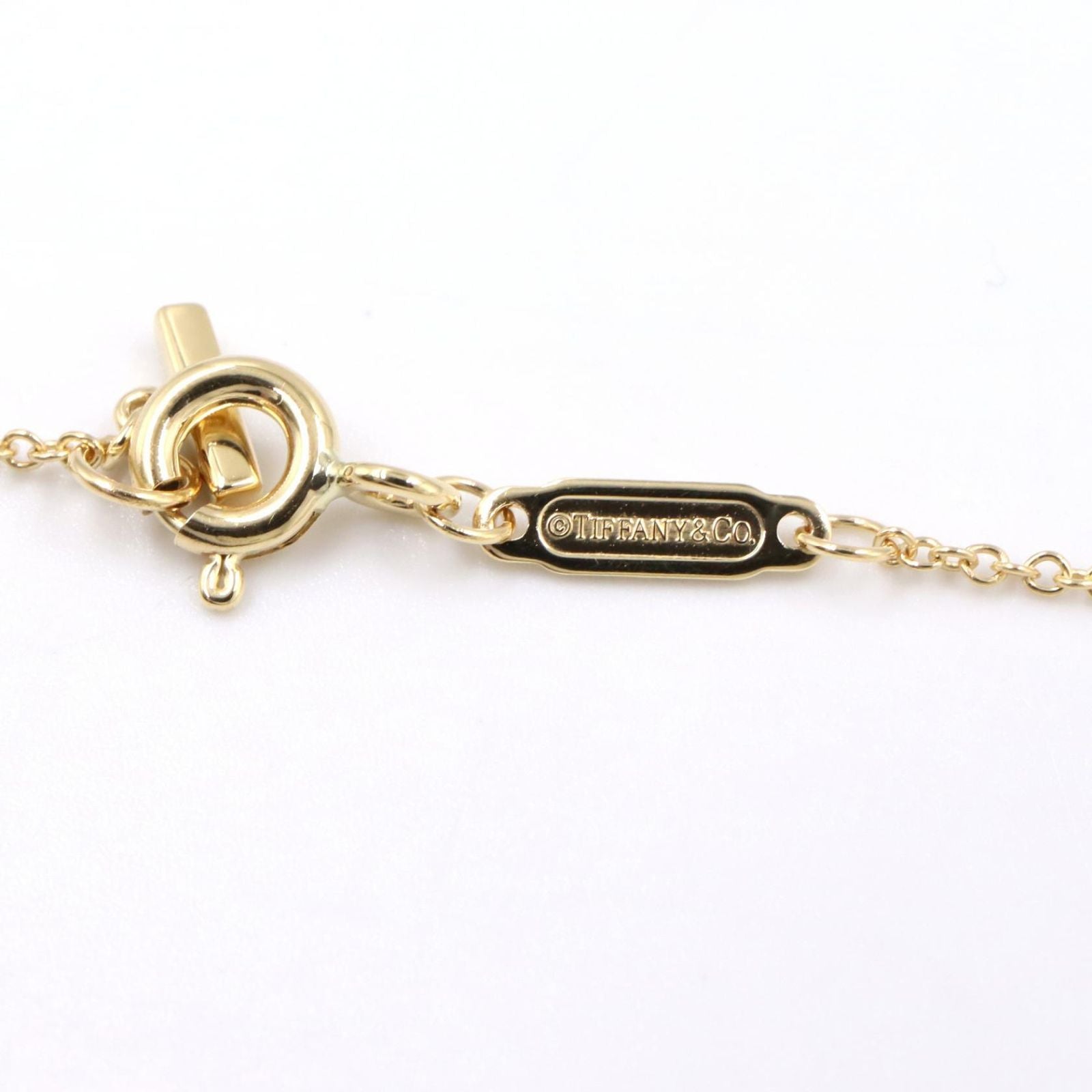 Tiffany & Co Necklace T Smile Mini Diamond 40 45.5 cm 18k — view 3