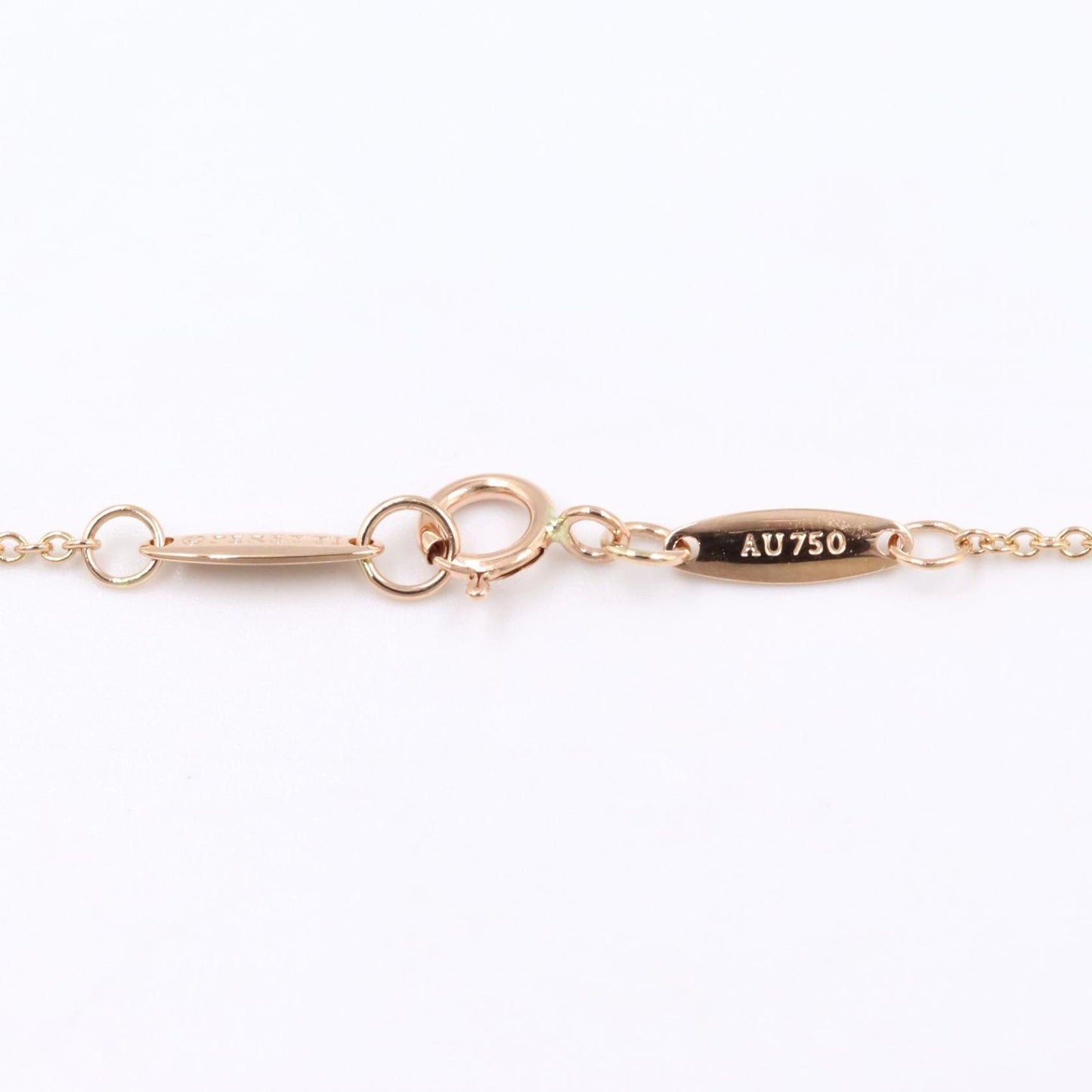 Tiffany & Co Necklace by the Yard 40.5 cm 18k Pink Gold Diamond — view 4