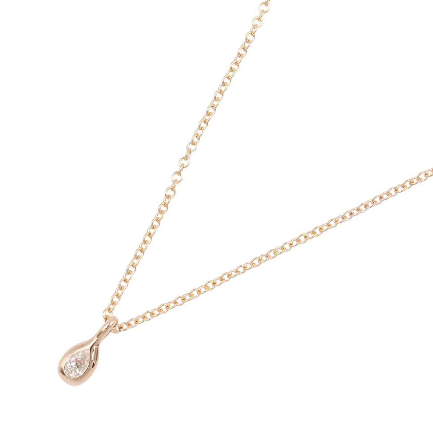 Tiffany & Co Necklace by the Yard 40.5 cm 18k Pink Gold Diamond