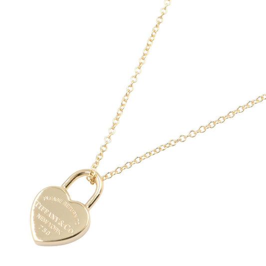 Tiffany & Co Necklace Heart Lock 18k